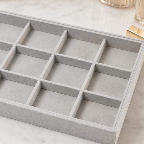Jewelry Storage Box, with Velvet Interior Organize Tray, Durable Moisture-Proof Jewelry Case for Rings Earrings Bracelets