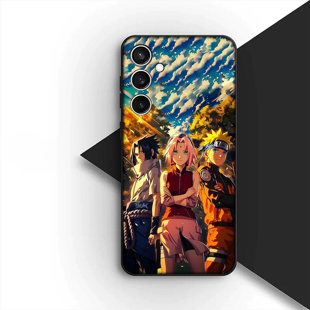 Phone Cover for Apple iPhone 16 14 15 Plus 11 Pro Max 16E ProMax + 16Plus 15+ 14+ Soft Silicone Case Narutos Uchiha Sasuke