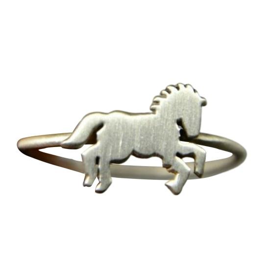 Кольцо на палец в форме лошади, изысканное мужское универсальное кольцо тонкой работы, подарок на день рождения