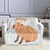 MINISO Capybara Printed Blanket Children Adult Blanket Soft and Warm Bedding for Bed Sofa Outdoor Travel Cover Blanket