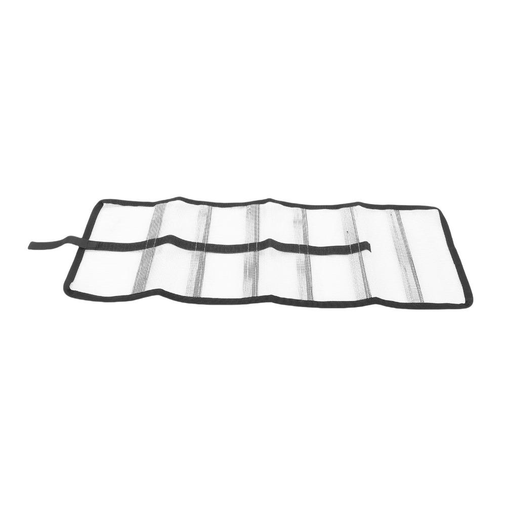 2PCS Roll Up Lure Storage Bag with 6 Pockets Fishing Lure Bag Fishing Lure Wraps for Trolling Lures