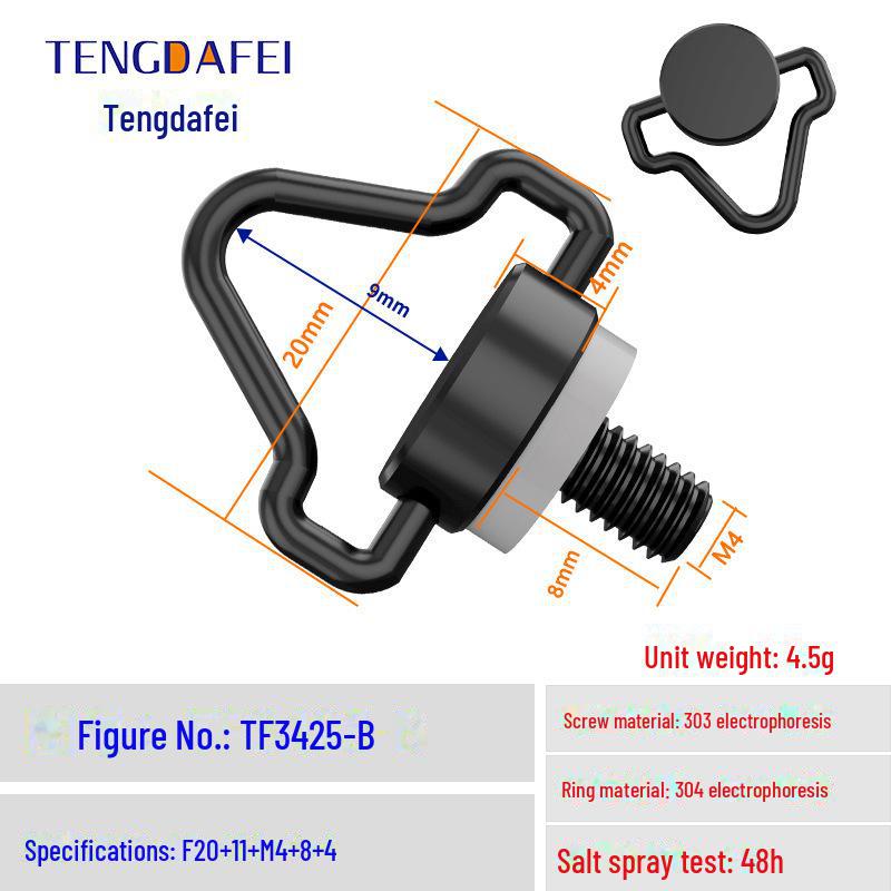 Быстросъемный винт из нержавеющей стали со шнурком для пульта управления экраном дрона M4 DJI
