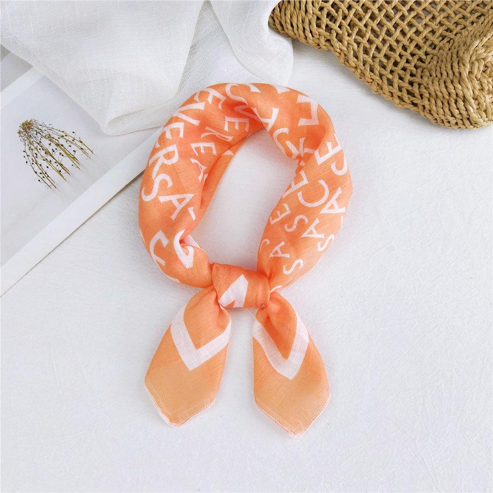 Decorative Simple Texture Silk Scarf Women'S New Style Spring And Autumn Summer Fashion Versatile Headscarf Work Scarf