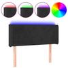 LED Headboard Black 83x16x78 88 cm Velvet