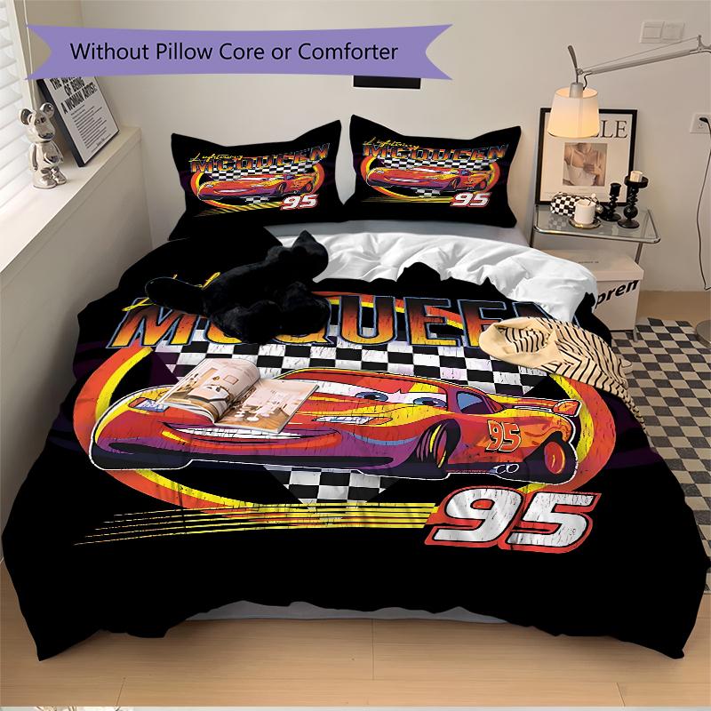 3Pcs Mcqueen Spirit Bedding Sets For All Sizes New 3D Printed Bed Cover Comforter Duvet Cover Pillowcase Bedroom Decoration
