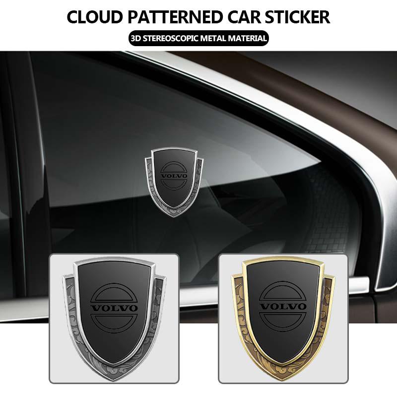 Cloud Pattern Car Body Sticker Aluminum Alloy Auto Grille Badge For Volvo V60 V50 V40 S80 S60 S90 C40 XC40 V70 XC70 XC60 XC90