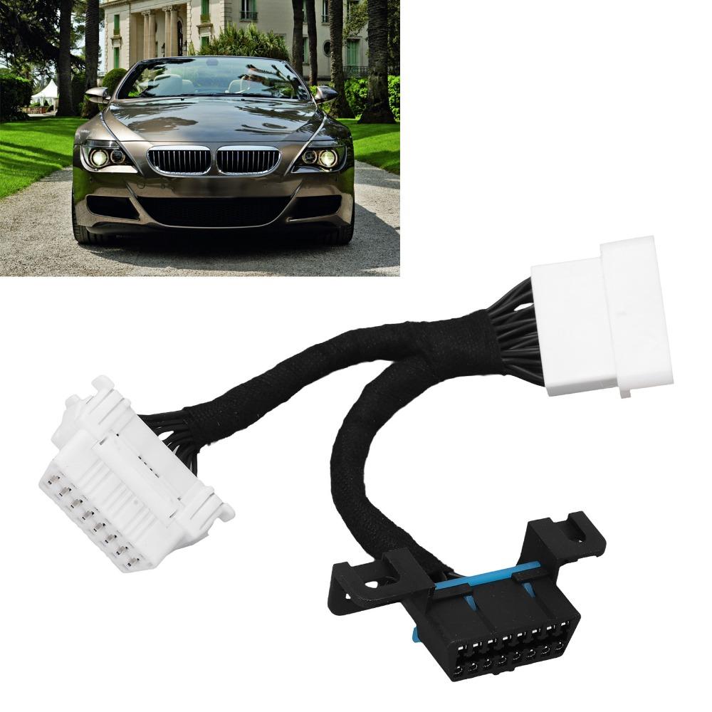 16Pin OBD2 Splitter Cable 0.15m OBD2 Y Cable Portable OBD2 Extension Cable Maintenance Technician
