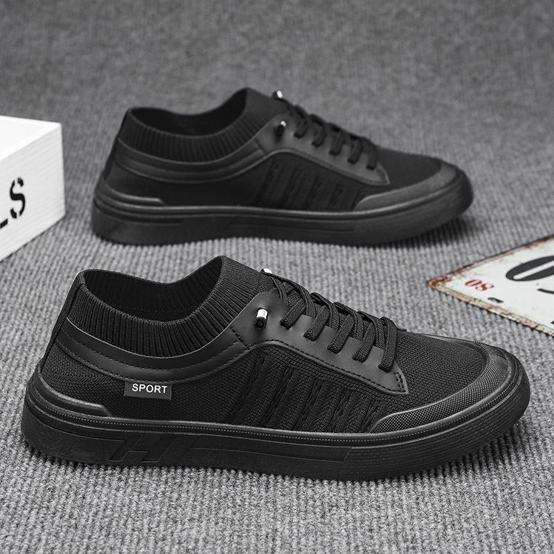 Холщовые туфли мужские низкие корейская версия трендовые универсальные повседневные кеды мужские летние дышащие обувь студента интернет-знаменитости мужские трендовые ш