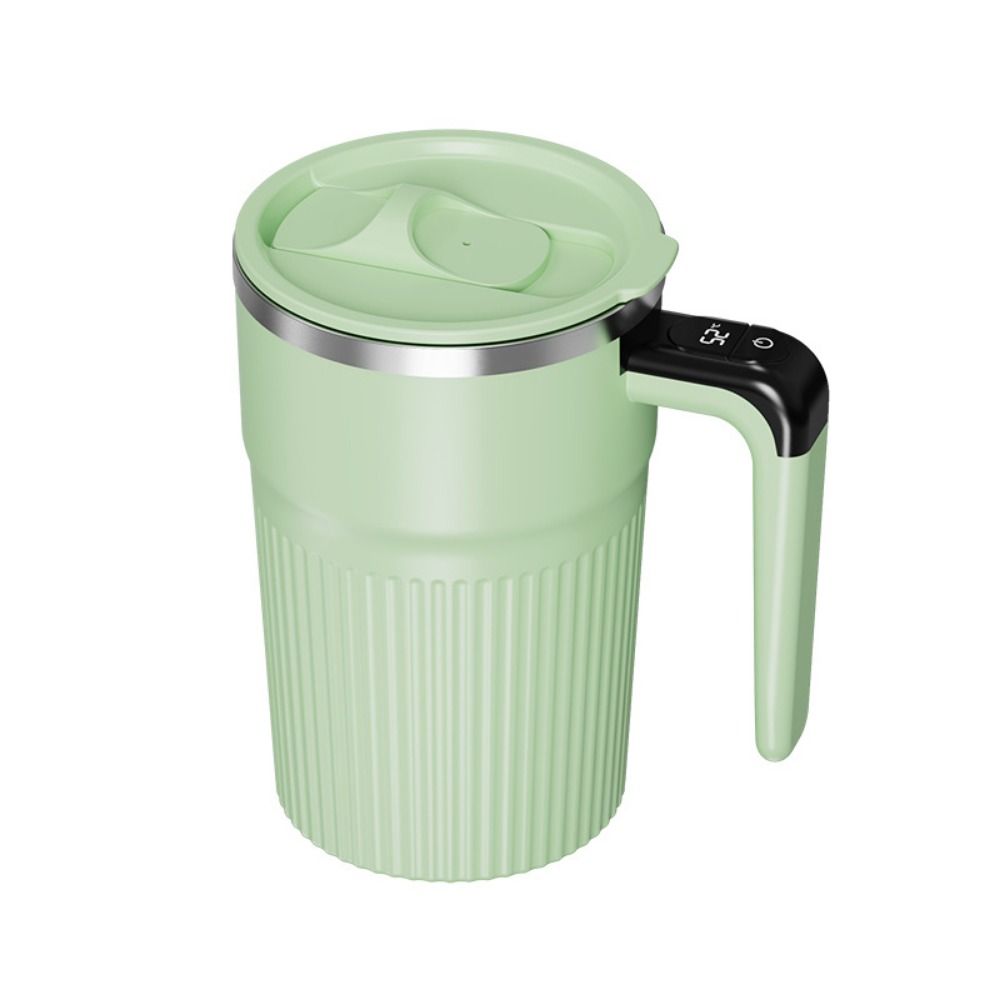 400ml Capacity Automatic Stirring Cup Temperature Display Rechargeable Self Stirring Mug Leakproof USB Charging