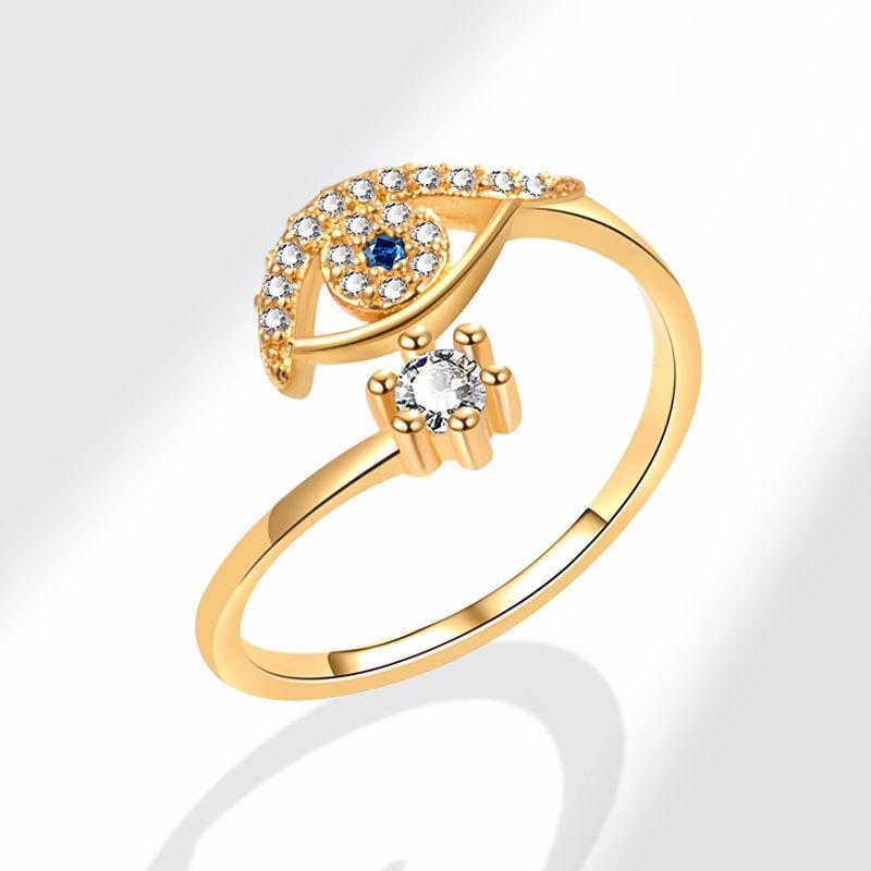 Женское персонализированное кольцо на палец с цирконием, кольца для женщин, обручальное кольцо из медного сплава золотого цвета, модные украшения на удачу, подарок, регулируемые женские кольца