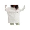 Vans Solid Logo Single-Breasted Polo Jacket Women Jackets White VN0A5LLCFS8