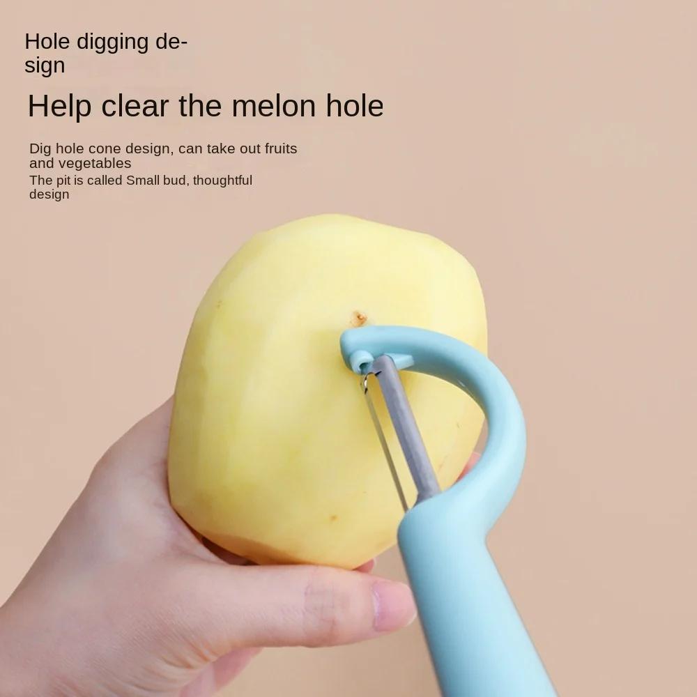 New P-type Peeler Scraper Stainless Steel Fruit and Vegetable Kitchen Multifunctional Potato Peeler