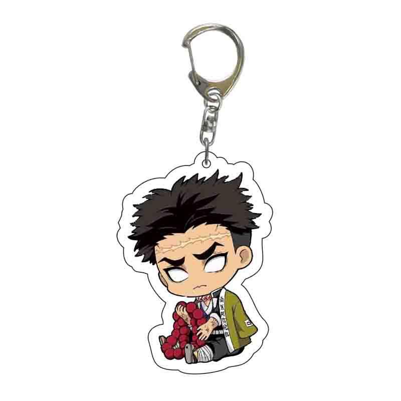 Slayer Anime Demon Cartoon Character Acrylic Keychain Bag Accessories Pendant