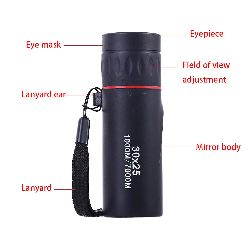 8X Scope Portable Optics Monocular Telescope High Definition Mini Telescope High Magnification