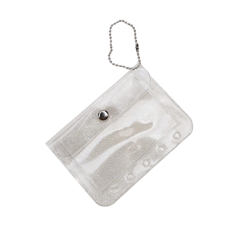 Внутренняя сумка для блокнота с пятью отверстиями, держатель для карточек с подвесной цепочкой, прозрачная сумка для хранения из ПВХ, чехол для карточек