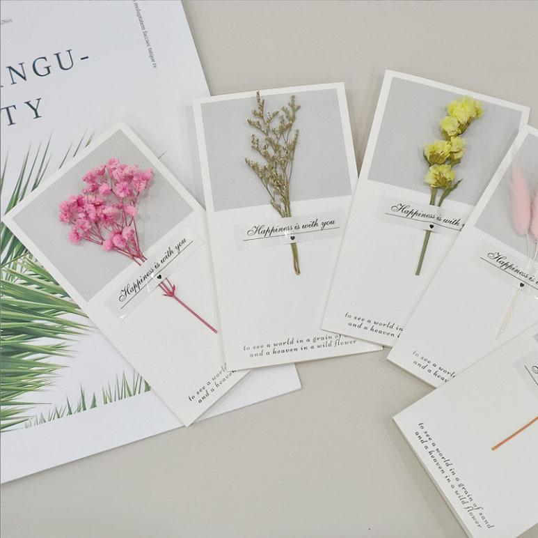All-Occasion Dried Flower Greeting Cards: Christmas, New Year's, Birthday, Teacher's Day, Graduation, Valentine's Day, and Thank You Cards