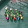 Weiman New European American Style Christmas Cartoon Brooches Includes Christmas Tree Cute Santa Claus Pins Rhinestones All
