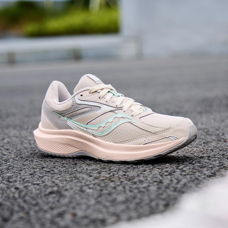 SAUCONY Cohesion 17 Амортизационные Кроссовки для Бега и Тренировок с Низким Верхом Начального Уровня для Ежедневного Бега Женские кроссовки Светло-Розовые S10943-207