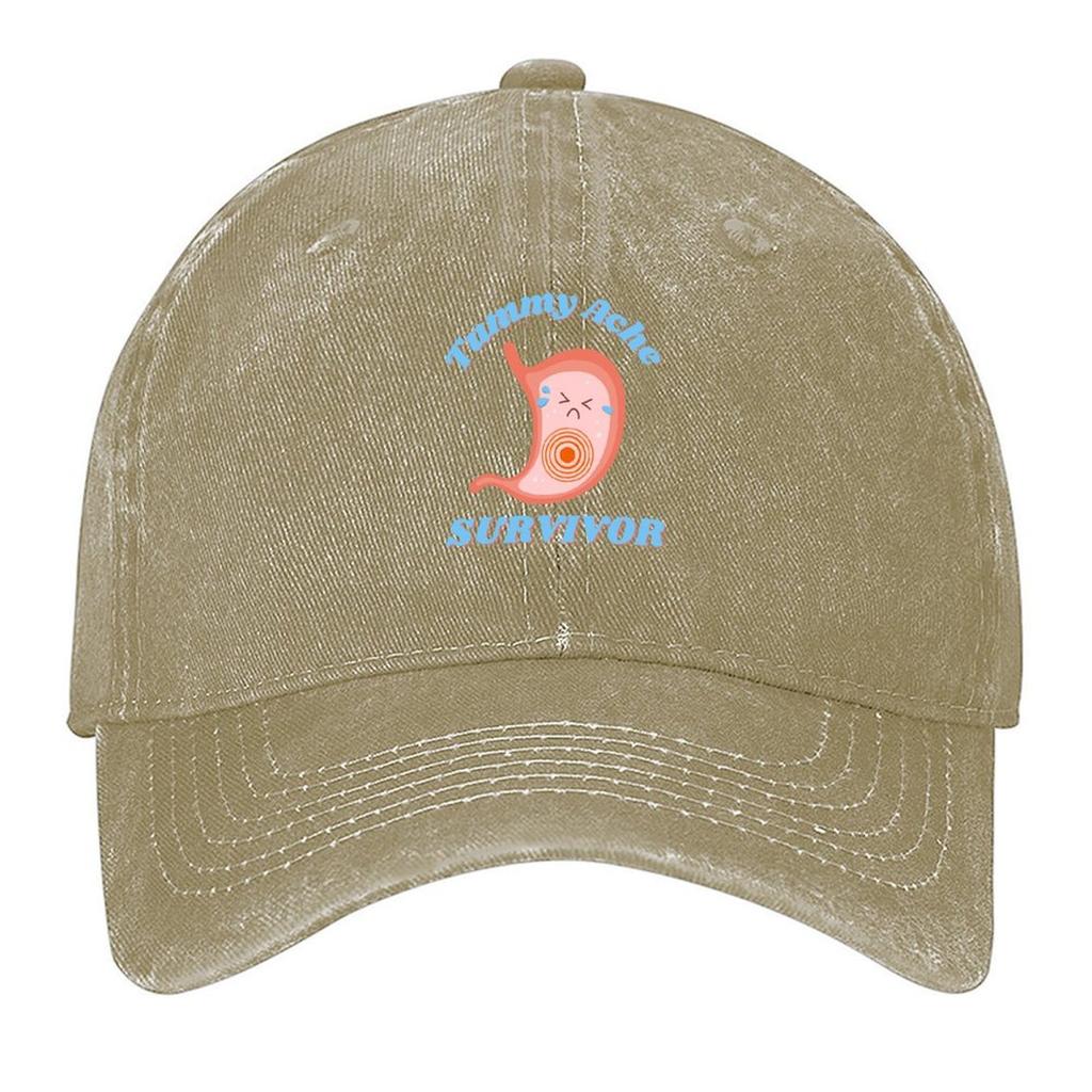 Vintage Tummy Ache Survivor Cute Kawaii Baseball Cap luxury woman cap Dropshipping luxury caps Icon Mens Hats Womens