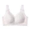 Thin breathable full cup big chest small underwear women's no steel ring chest reduction anti-sagging collection breast bra bras