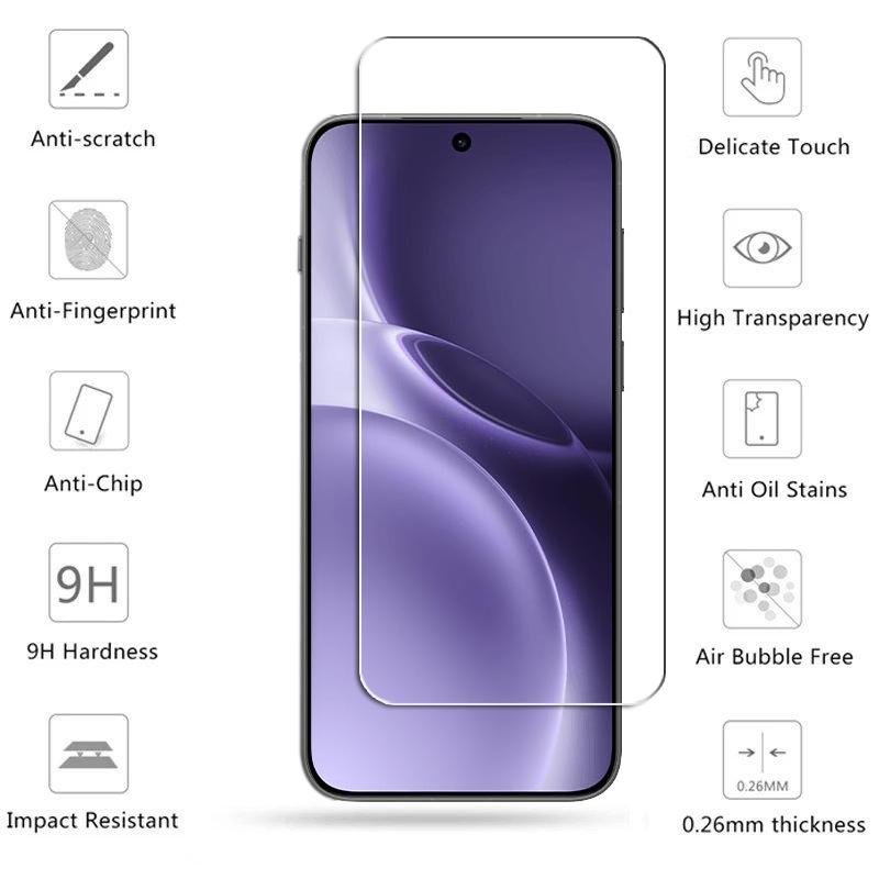 Полное прозрачное стекло для For Vivo X300 Pro Закаленное стекло Vivo X300 Pro Защитная пленка для экрана HD Защитная пленка для телефона Vivo X300 Pro