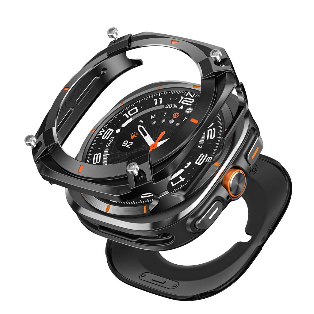 Защитный чехол из алюминиевого сплава для Samsung Galaxy Watch Ultra 2024/2025 47 мм Мужская крышка для SAMSUNG Galaxy Watch 8 44 мм Аксессуары Защитное стекло