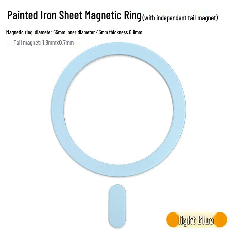 Беспроводное зарядное устройство MagSafe: Толщина 0,8 мм, Покрытие baked paint, Магнитное кольцо и независимый хвостовой магнит