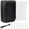 Garden bird proof net 7 x 100 feet, black garden protective net heavy-duty metal mesh barrier, protecting plants and fruit trees from rodent