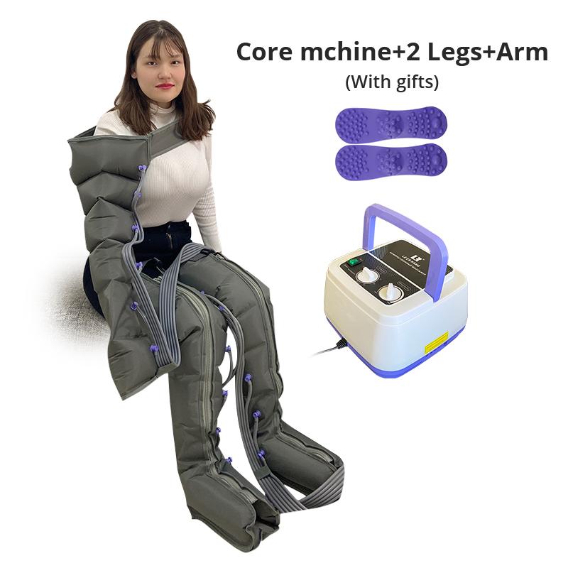 6-камерный домашний портативный электрический массажер с воздушной компрессией для ног, рук, талии, стоп, лимфодренажный массажер, улучшающий кровообращение