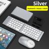 Bluetooth-клавиатура, тройная складная клавиатура, подходит для iPad, мини-клавиатура для мобильного телефона и планшета для делового офиса, подходит для всех систем