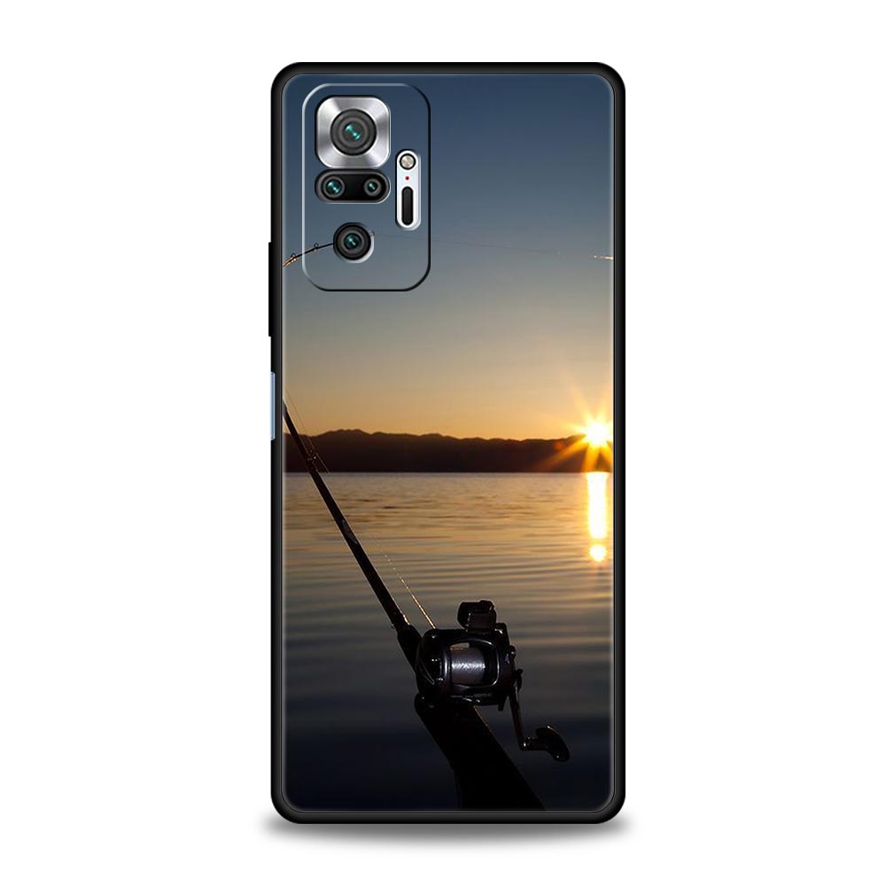 Чехол для телефона для Xiaomi Redmi Note 14 13 12 5G 11 10 Pro Plus 4G 9S 9 14C 13C 12C 10C 9C 9A Мягкий ТПУ Чехол рыбалка