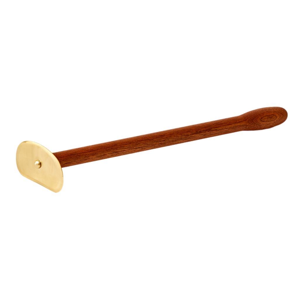 Brass Face Massage Board Handheld Smooth Scraping Tool Ergonomic Long Handle Portable Lightweight