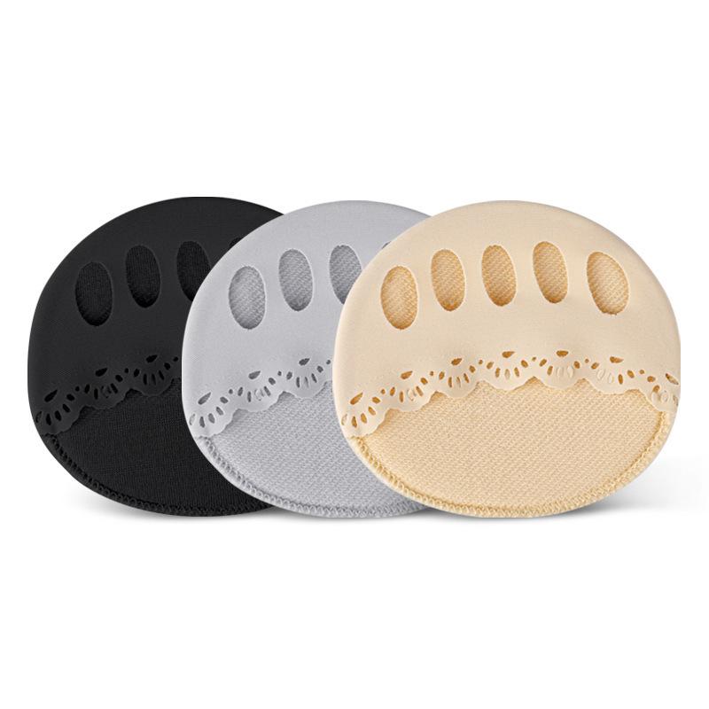Lace Five Toes Socks Forefoot Pads for Women High Heels Half Insoles Calluses Corns Pain Relief Anti-Abrasion Feet Shoe Inserts
