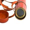 45.72 Cm Handmade Brass Spyglass Telescope with Leather Case Nautical Decor, Pirate Style