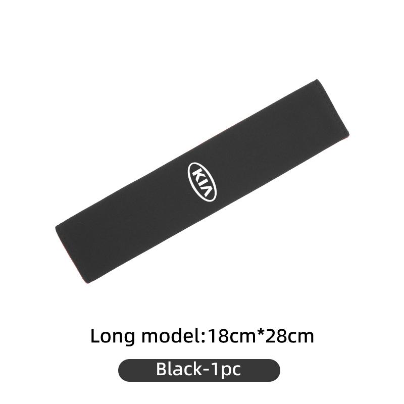 For KIA Suede Car Seat Safety Belt Shoulder Protection Mat Badge Accessories Cerato Proceed Venga Stonic Picanto Sorento Stinger