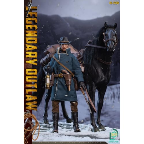 Tbmodel DSTOYS 1/12 Scale Deluxe Edition Cowboy Body with Horse, Head and Accessories, Action Figure DS-2506