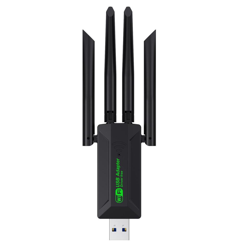 Беспроводной сетевой USB-адаптер 5G Gigabit для компьютеров и ноутбуков без драйверов