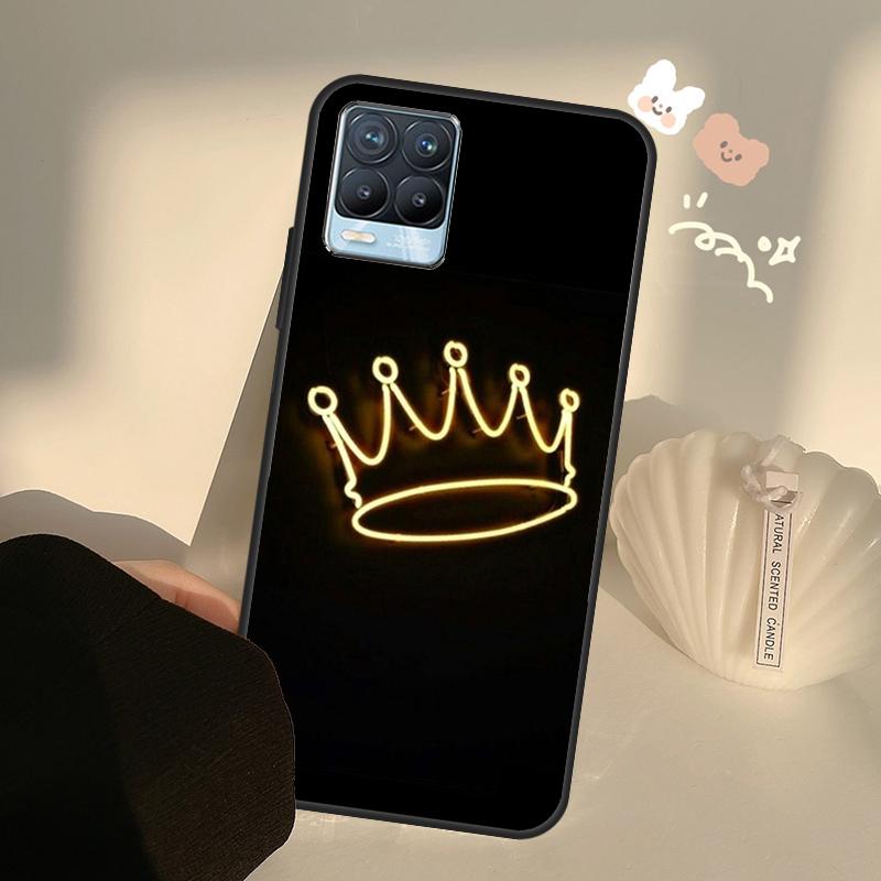 Чехол Queen King Crown для OnePlus 10 9 Pro 8T 9R Nord2 Чехол для Realme GT Neo 2 3 GT Master 8i 9i 8 Pro
