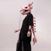 Warm Tone Colors Dragon Headpiece Exoskeleton Spine Tail Animal Head Cover  Halloween