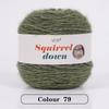 SquirrelWool 150 г Пледовое одеяло ручной вязки из меха белки с дизайном в виде букета роз