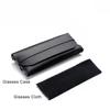 Classic Black - Framed Sunglasses Glasses Case Three - Piece Set Sunshine Glasses Case Soft-pack Sunglasses Box Set Portable