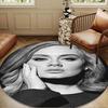 A-dele's pop music Round Rug for Livingroom,Bedroom, Palyroom, Chair Rug, Area rug, Circle Carpet, Large Size Fan Christmas gift