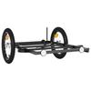 Bicycle Trailer Black 126 x 63 x 34 cm Iron