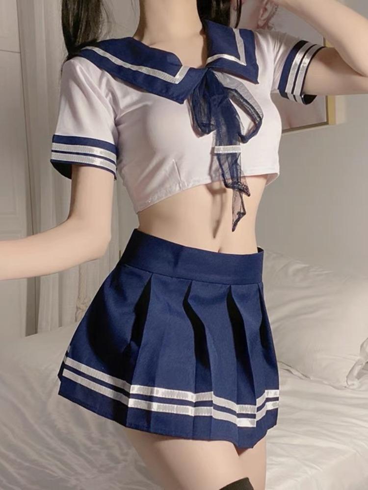 Hot Sexy Lolita Maid Uniform Babydoll Dress Role Play Women Lace Underwear Costumes Loop Mi Hero Academia Naughty Lingerie
