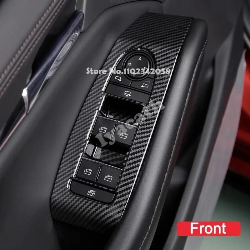 LHD RHD For Mazda 3 Axela BP CX-30 DM Accessories Car Window rise Glass Lift Switch Button Cover Trim Sticker