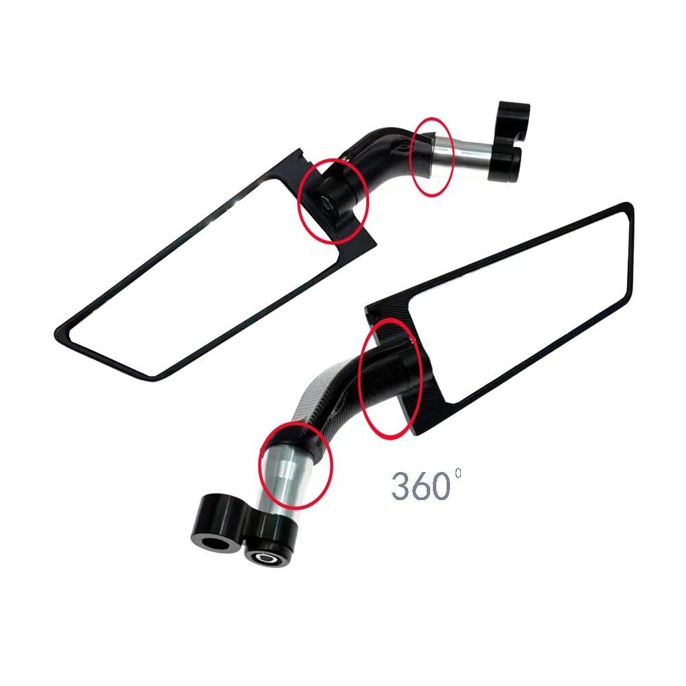 Мотоциклетные зеркала заднего вида Регулируемые вращающиеся боковые зеркала Универсальная посадка для Suzuki SV650 SV1000 SFV650 GLADIUS GSR 400 600