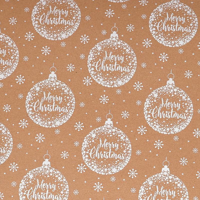17" X 120" Wrapping Paper Roll Bowknot Merry Xmas Deers for Gifts Birthday Vintage White Craft Paper Graduations Engagement