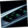 4 Pcs Car Glow Button Stickers Fluorescent Adhesive Decals for Stylish Car Interior Easy Install Night Safety Stickers for Window and Dash Buttons
