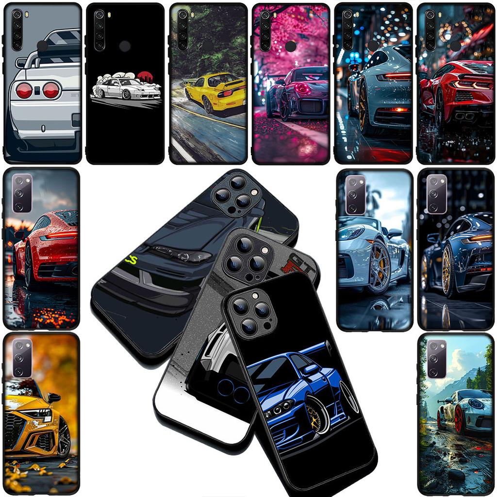 Supercar Super Car Cartoon Taillights Cover for Apple iPhone 17 12 13 Pro Max Mini ProMax 7 + 8 Plus Air 8+ Coque Phone Case