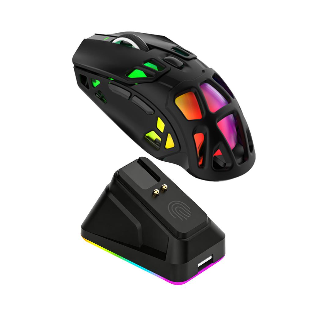 Легкая игровая мышь X9pro с RGB-док-станцией для зарядки, беспроводная BT-мышь в 3 режимах, сенсор PAW3311